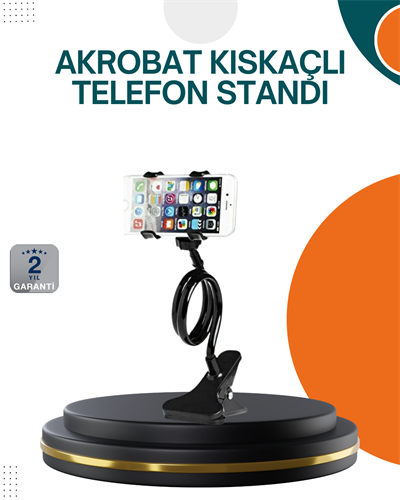Eller Serbest Kullanım Sağlayan Masaüstü Telefon Tutucu