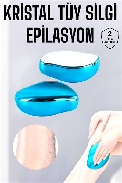 Epilasyon Aleti Bacaklar Kollar İçin Yıkanabilir Kristal Epilatör Tüy Silgi