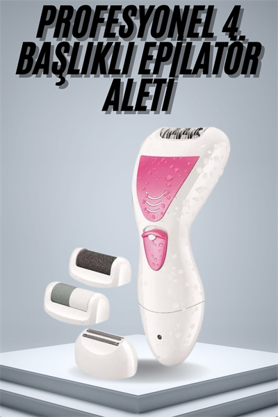Epilatör Cihazı Epilasyon Aleti Çoklu Başlık Seçeneği Ayak Törpüsü