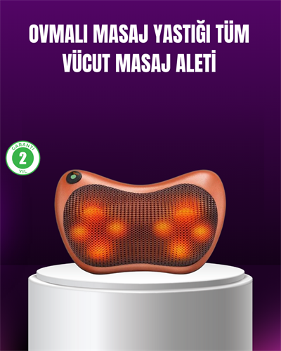 Ergonomik Derin Yoğurmalı Boyun Bel Sırt Masaj Cihazı Priz Çakmak Girişli