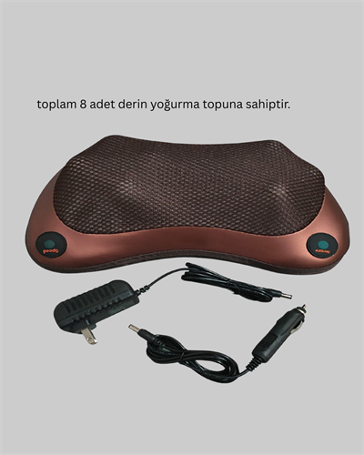 Ergonomik Derin Yoğurmalı Boyun Bel Sırt Masaj Cihazı Priz Çakmak Girişli