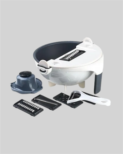 Ergonomik Sebze Rendeleyici ve Süzgeç Hazneli Dilimleyici