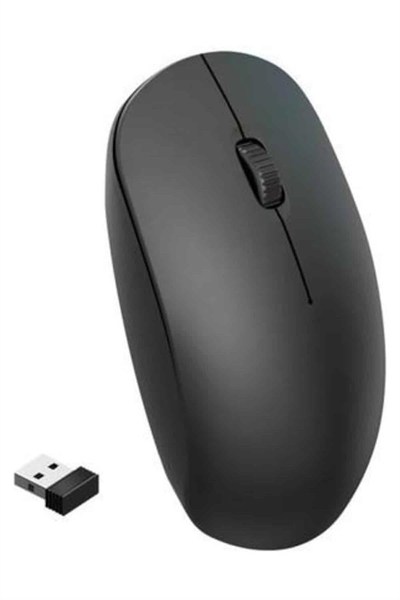 Ergonomik Tasarım Kablosuz Siyah Mouse Hassas Uzun Ömürlü
