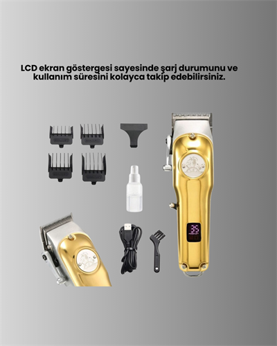 Ergonomik Tasarımlı, Hafif ve Taşınabilir Profesyonel Tıraş Makinesi