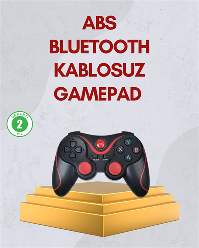 Ergonomik Tasarımlı Kablosuz Bluetooth Gamepad Titreşimli