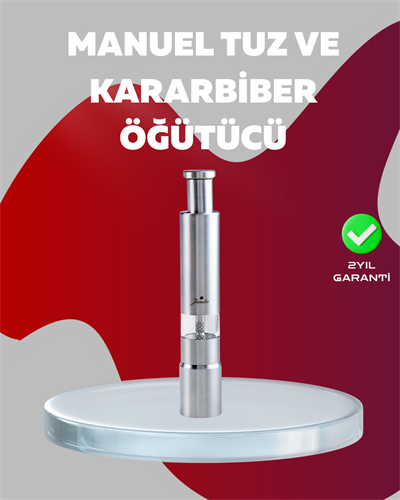 Ergonomik Tasarımlı, Nem Geçirmez Kapaklı Baharat Öğütücü
