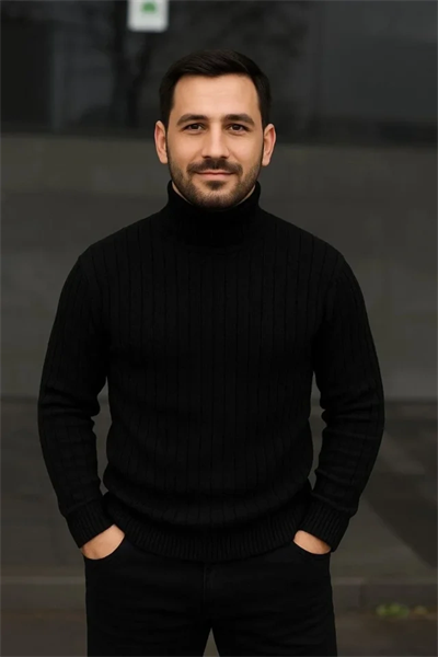 Erkek Fitilli Kazak Tam Boğazlı Balıkçı Yaka Triko 3lü Set Beyaz-Gri-Siyah