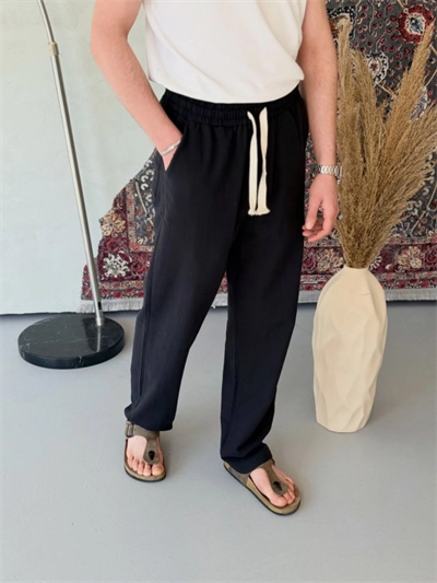 Erkek İthal Yıkamalı Keten Pantolon