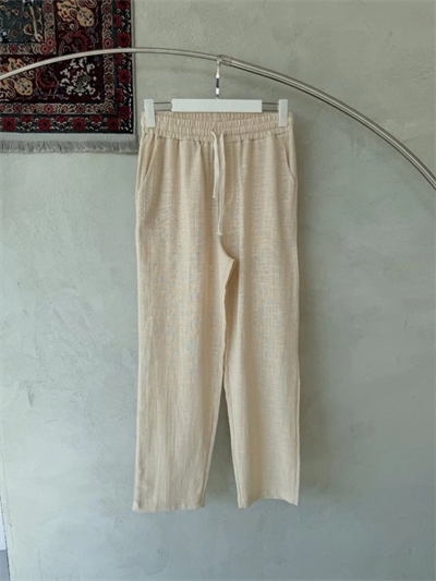 Erkek İthal Yıkamalı Keten Pantolon