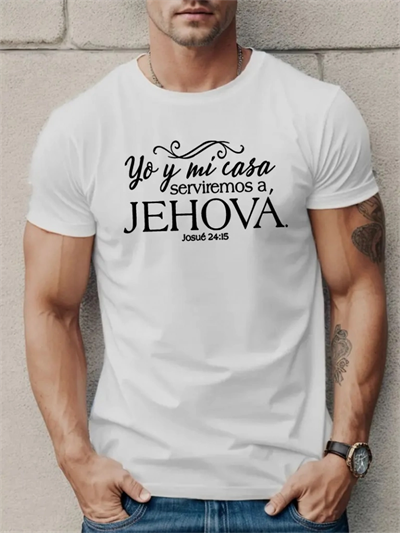 Erkek Jehova Baskılı Süprem T-shirt