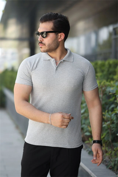 Erkek Kısa Kollu Yakalı Tişört