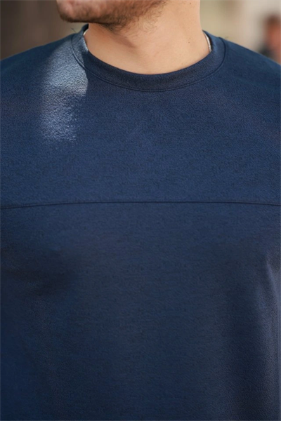 Erkek Oversize Bisiklet Yaka Kısa Kollu T-shirt