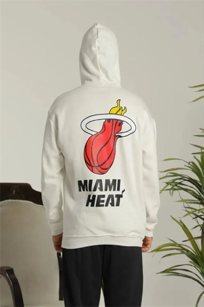 Erkek Oversize Üç İplik Kapüşonlu Sweatshirt –Sırt Ve Ön Baskılı, Kanguru Cepli, Rahat Kalıp Maskot Desenli Model - Siyah Beyaz