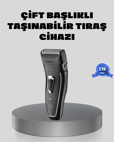 Erkek Tıraş Makinesi Kablosuz Kuru Tıraş Folyo Başlık Yıkanabilir Gövde