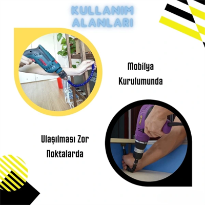 Esnek Şaftlı Tornavida Ucu Seti