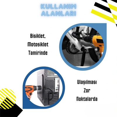 Esnek Şaftlı Tornavida Ucu Seti