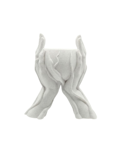 Estetik El Figürlü Dekoratif 3D Baskı Vazo Saksı Ev Dekorasyonu