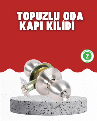 Estetik Güvenli Topuzlu Kapı Kilidi