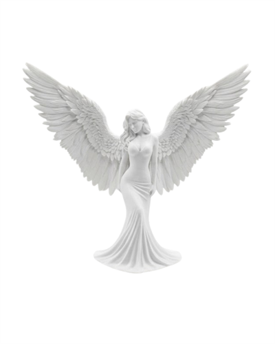 Estetik Melek Kadın Figürlü 3D Dekoratif Biblo Modern Salon Dekoru