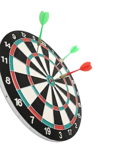 Ev ve Ofis İçin 17 İnç Dart Tahtası Seti 4 Adet Dart Oku Dahil