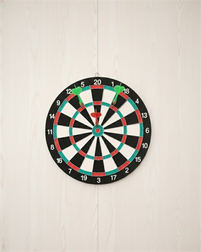 Ev ve Oyun Alanları İçin 15 İnç Dart Tahtası 4 Dart Oku Dahil