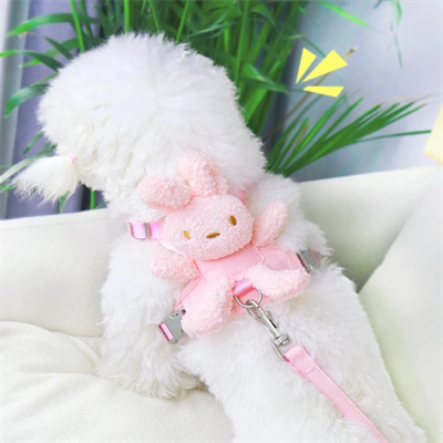 Evcil Hayvan Peluş Ayıcıklı Göğüs Gezdirme Tasması Set