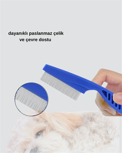 Evcil Hayvan Tüy Bakım Seti – 4’lü Paslanmaz Çelik ve Eco Plastik, Kolay Temizlenebilir ve Dayanıklı