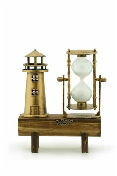 Eyfel Kulesi ve Deniz Feneri Dekoratif Masa Biblosu Hediyelik