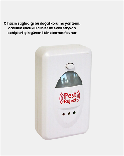 Fare, Sivrisinek ve Böcek Kovucu Ultrasonik Cihaz – Güvenli ve Kimyasalsız Çözüm