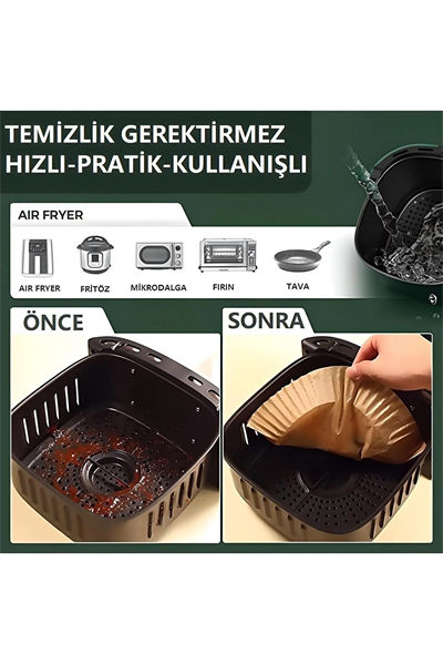 Fritöz Pişirme Kağıdı 50 Adet