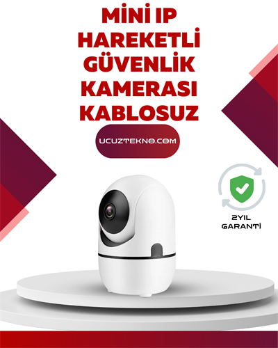 Full HD 1080P Kablosuz Güvenlik Kamerası – Hareket Takip, Gece Görüşü ve İki Yönlü Ses Özellikli