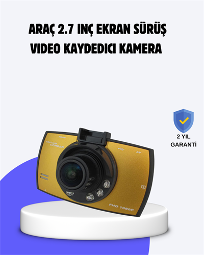 Full HD Araç Kamerası G Sensor Gece Görüşlü Dash Cam