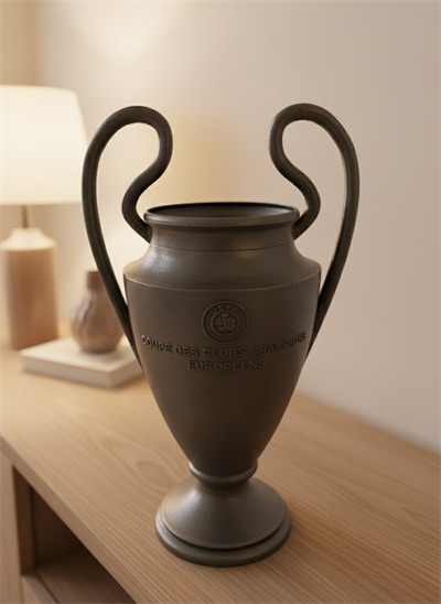 Füme Kupa 25cm UEFA Model Dekoratif Ödül Biblosu