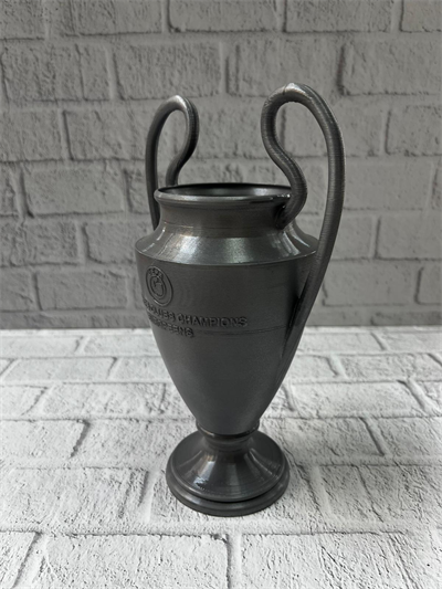 Füme Şampiyonlar Kupası 25cm Modern Dekor Ödül Biblo