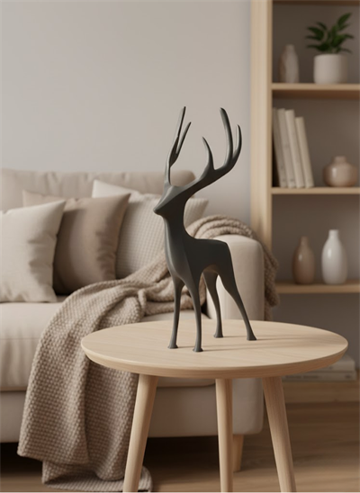 GEYİK FİGÜRÜ GRİ