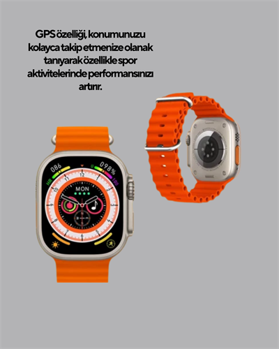 GPS’li Akıllı Saat – Nabız, Uyku ve Adım Takibi, Suya Dayanıklı