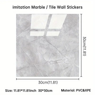 GRİ MERMER DESEN DUVAR STİCKER (30*30)