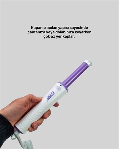 GW Taşınabilir Saç Maşası – Tourmaline Seramik, Negatif İyon Teknolojisi