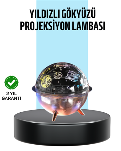 Galaksi ve Yıldız Efektli Nemlendirici Işık Projektörü