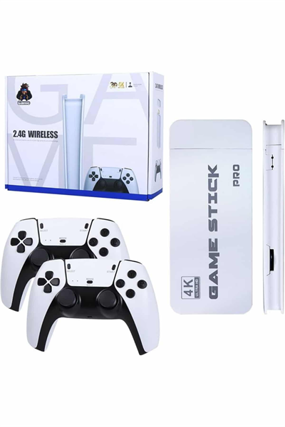 Game Stick 4K Retro Çift Kollu Atari Oyunlari +20000 Oyunlu Konsol Nostalji