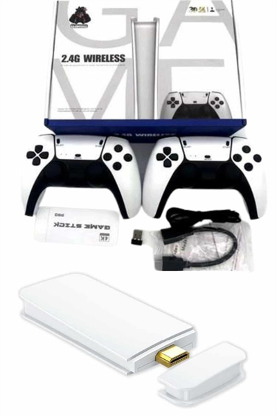 Game Stick 4K Retro Çift Kollu Atari Oyunlari +20000 Oyunlu Konsol Nostalji