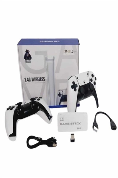 Game Stick 4K Retro Çift Kollu Atari Oyunlari +20000 Oyunlu Konsol Nostalji