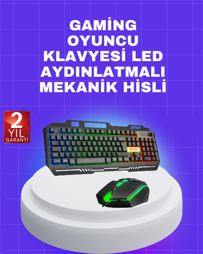 Gaming Klavye Mouse – Çatışmasız Tuş, Hızlı Tepki Süresi