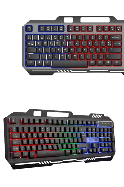 Gaming Oyuncu Klavyesi Led Aydınlatmalı Mekanik Hisli