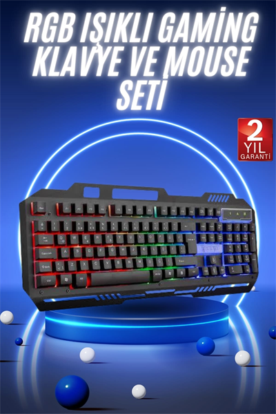 Gaming Oyuncu Klavyesi Led Aydınlatmalı Mekanik Hisli