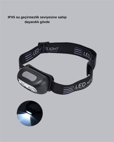Gece Balıkçılığı İçin Ultra Parlak Şarjlı Kafa Lambası | 4 Işık Modu + USB Şarj