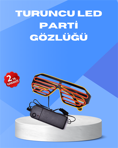 Gece Eğlencelerine Özel Renkli LED Işıklı Gözlük
