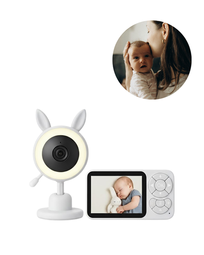 Gece Görüşlü Bebek Telsizi Besleme Hatırlatıcılı LCD Ekran