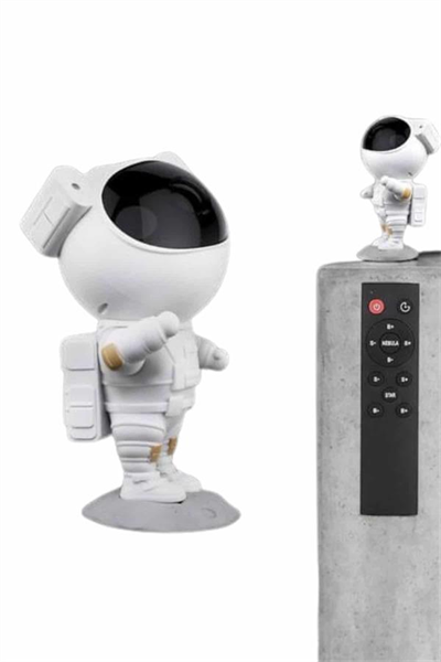 Gece Lambası Astronot Bluetooth Hoparlörlü Galaksi Işık Projektörü