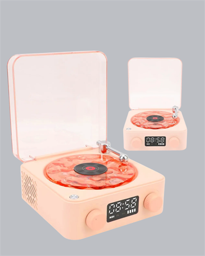 Gece Lambası Stereo Bluetooth Hoparlör Dijital Saat Su Dalgası Efektli 3-ü-1 Cihaz